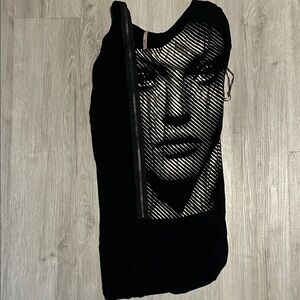 Scott Black Dress with Artistic Design